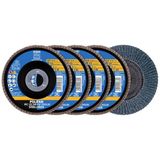 PFERD TOOLS 69198300 Lamellenschuurschijf – Diameter 125 mm – Boordiameter 22.23 mm – RVS, Staal