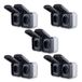 REV AquaStorm Dubbel stopcontact, spaarset, stopcontact voor vochtige ruimtes, IP55, tweepolig, opbouw, horizontaal, 230 V, 16 A, antraciet, 5 stuks
