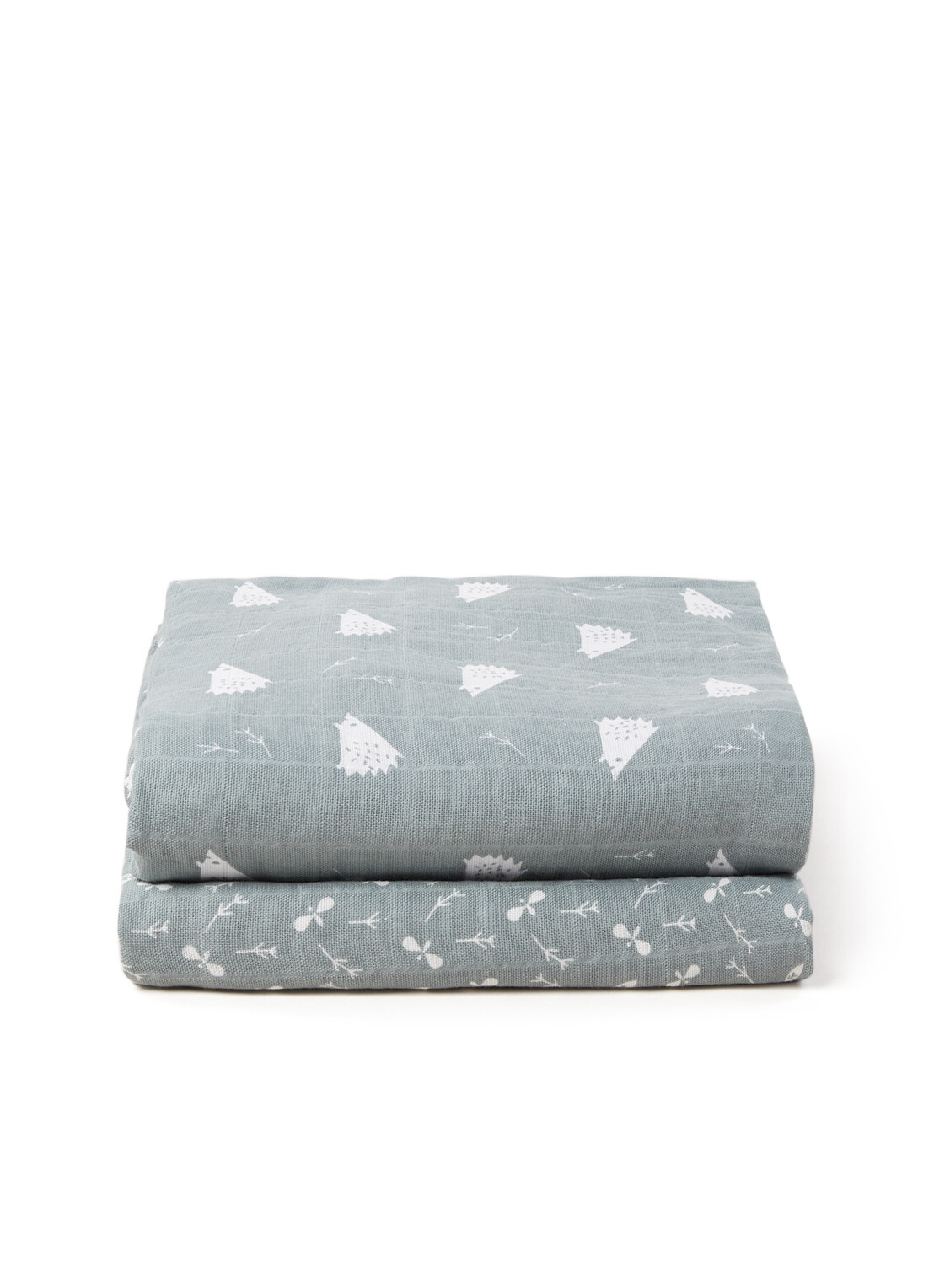 Fresk muslin swaddles large Hedgehog groen