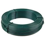 Flandria Spandraad 2,7 mm x 100 m - Groen PVC ommanteld staaldraad