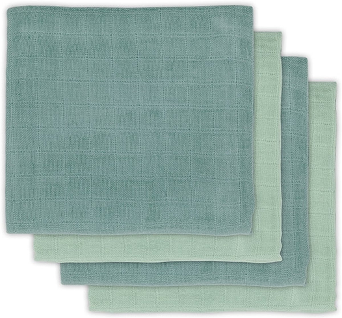 Jollein Hydrofiele doek Bamboe 4 stuks Ash Green 70x70cm groen