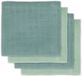 Jollein Drap en bamboe 4 pièces Vert Cendré 70x70cm