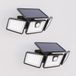 HOFTRONIC Set van 2 Edon Solar Wandlampen buiten met PIR bewegingssensor