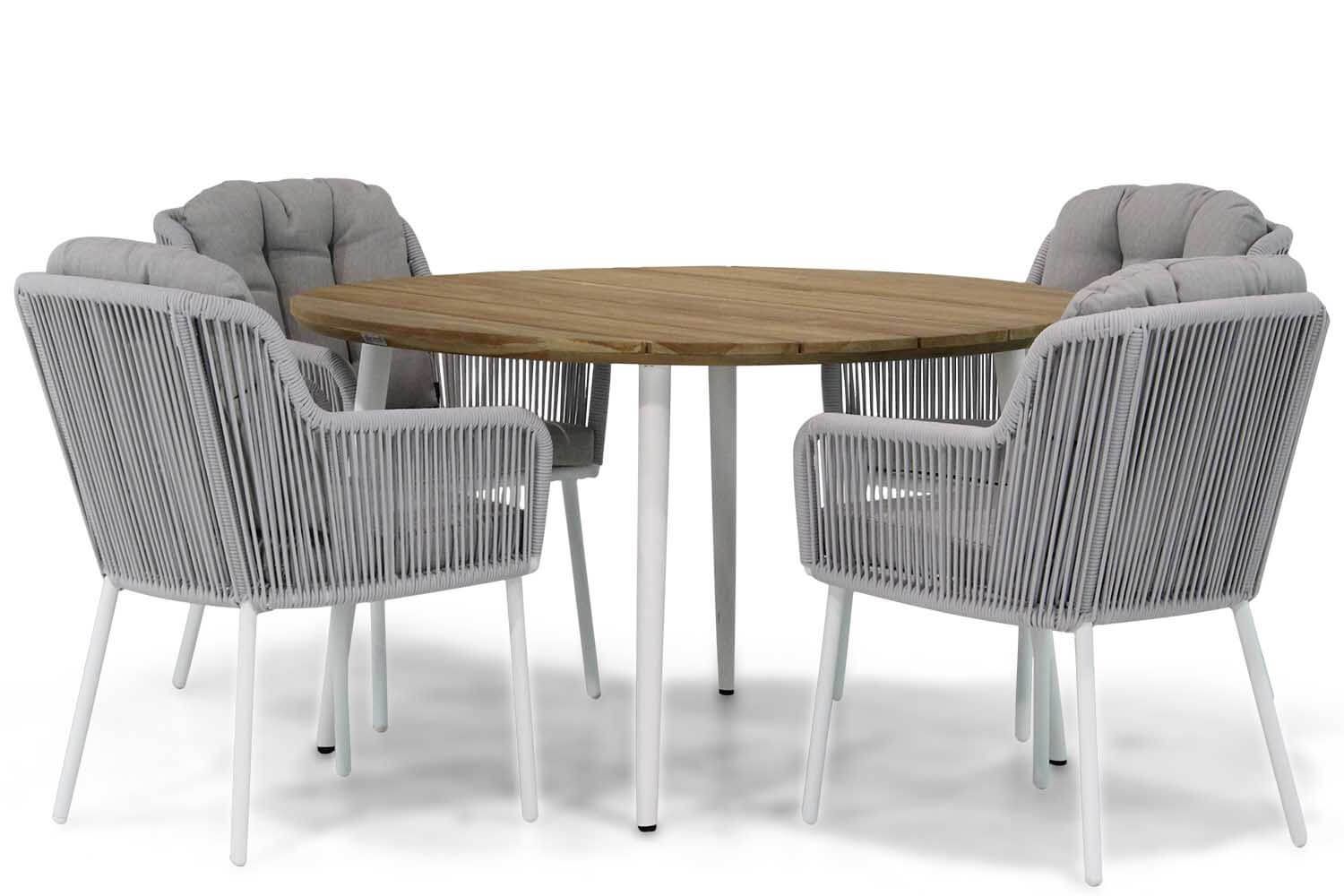 Santika Furniture Santika Tendenza/Montana 130 cm rond dining tuinset 5-delig