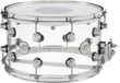 DW Design Series 14" x 8" Tambourin de caisse claire en acrylique sans soudure Transparent