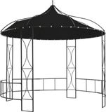 vidaXL Prieel rond 300x290 cm antraciet