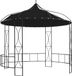vidaXL Prieel rond 300x290 cm anthracite