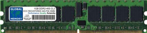 GLOBAL MEMORY 1GB DDR2 400MHz PC2-3200 ECC RDIMM Server RAM
