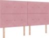 vidaXL Boxspring bed met hoofdeinde Roze 200 x 180 cm Fluweel