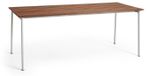 Hay rechteckiger Tisch Traverse - Braun - Thermisch behandeltes massives Eschenholz - Designer Erwan Bouroullec