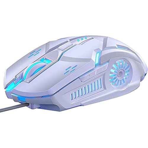 n/a Gamingmuis Verstelbare bedrade optische muis 6D 4 -speed DPI RGB gaming muis 7- kleur achtergrondverlichting stille muis voor No. 2 laptop