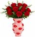 Urban Living vase Lips - D8 x H17 cm - Keramiek - Lichtroze