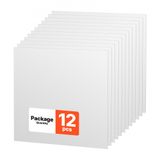 VEVOR Werkbladen van geëxpandeerd pvc, 605 x 605 mm, 12 stuks, wit