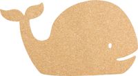 Securit Silhouet Walvis Kurk Board met 6 Pins, Wandmontage, 30x45cm (CB-WHALE)