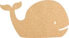 Securit Silhouet Walvis Kurk Board met 6 Pins, Wandmontage, 30x45cm (CB-WHALE)