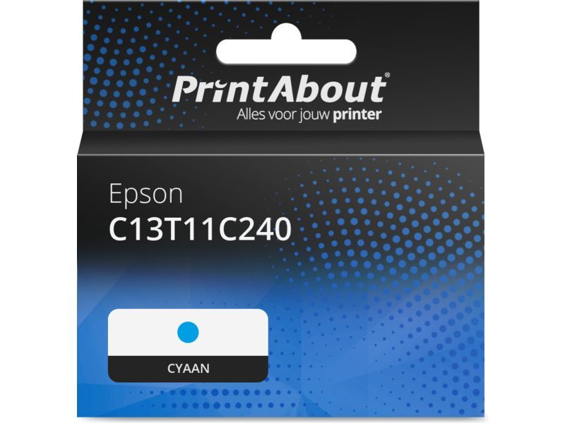 PrintAbout Inktcartridge C13T11C240 Cyaan geschikt voor Epson