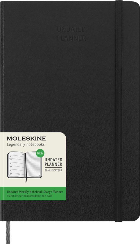 Moleskine Limited Edition Undated Weekly Planner - Hard Cover - Large - Zwart