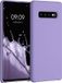 kwmobile hoesje geschikt voor Samsung Galaxy S10 Plus / S10+ - Hoesje met siliconen coating - Smartphone case in violet lila