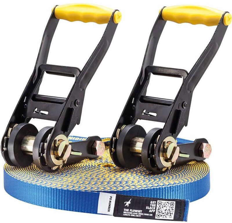 Gibbon Slacklines Flowline Treewear Set - yellow/blue - 2020