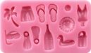 Moule en silicone pour vacances d'été à la plage Rose