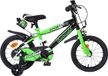 Volare Sportivo vélo enfant - pour garçons - 14 pouces - vert noir - avec deux freins à main