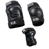 Hudora ® Biomechanische Beschermers Set Pro zwart - EAN: 4005998859506