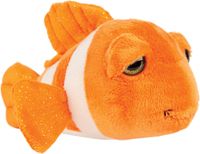 Suki Gifts pluche clownvis knuffeldier - cute eyes - oranje - 25 cm