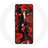 Maniacase Etui voor Samsung Galaxy A41 Itachi Uchiwa Naruto Anime