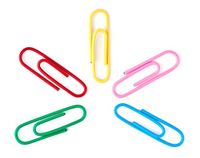 Alevar 100 gekleurde paperclips van geplastificeerd staal, maat 33 mm, nr. 4, middelgrote paperclips, verschillende kleuren