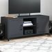 Maison Exclusive - meuble TV, anthracite, 100,5 x 39 x 43,5 cm, acier