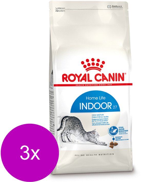 Royal Canin Fhn Indoor 27 - Kattenvoer - 3 x 2 kg