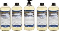 Claudius Cosmetics B.V. Claudius Cosmetics Shampoo No Scent No Colour - 1 liter (transparant) - 5 Stuks - met pomp - Voordeelverpakking - Haarverzorging