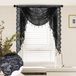NCD E-Commerce Handel GmbH Rideau noir avec motif de dentelle et motif floral 100 x 105 cm