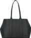 Lacoste Leren Shopper Schoudertas City Court Shopping Bag Noir Zwart