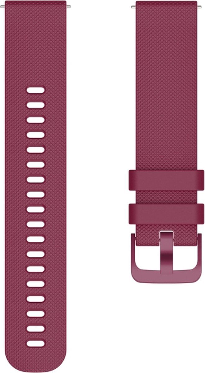 Intercella Siliconen bandje bordeauxrood geschikt voor Samsung Galaxy Watch 5/Watch 4/Watch 3/Active/Active 2/42mm