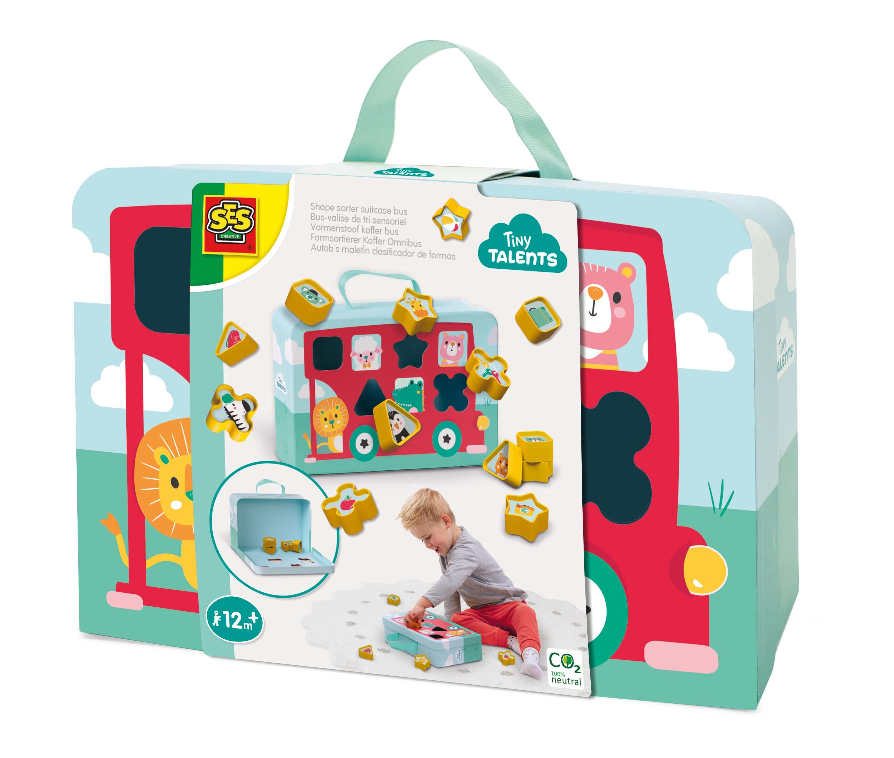 SES Creative Tiny Talents Vormenstoof koffer bus