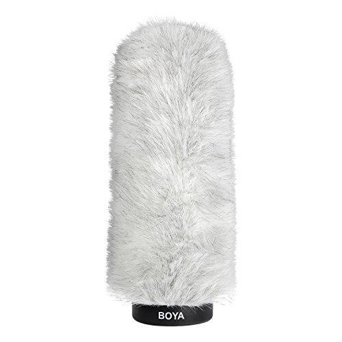 Boya BY-P220 Furry Outdoor Interview windscherm mof voor Shotgun kapitor microfoon (binnendiameter 8,8 inch)