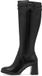 Tamaris - Dames - Laarzen - Zwart - Leer/Synthetisch - Hakhoogte 5-7 cm - Maat 42