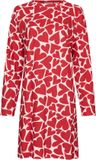 Rebelle Nachthemd Endless Love Bio Katoen Rood/Wit Hartjes Maat 40