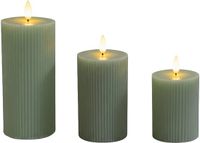 Merkloos Relaxdays LED-kaarsen - vlamloos - 3 stuks - salie