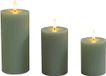 Merkloos Relaxdays LED-kaarsen - vlamloos - 3 stuks - salie