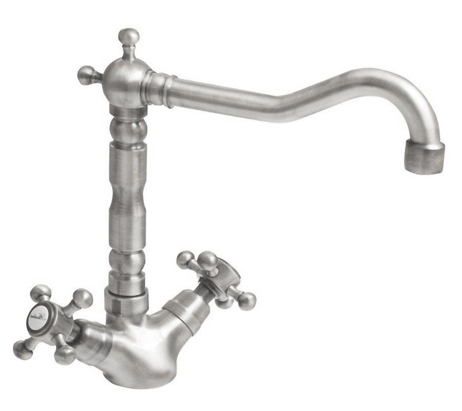 Reitano Rubinetteria ANTEA Wastafelmengkraan Geborsteld Nikkel