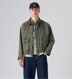 Levi's Hilltop jasje groen katoen M