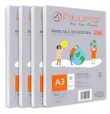 A3-papier, Ofituria A3-papier, 250 g, 1000 witte vellen, multifunctioneel papier voor school en werkomgeving, ideaal voor laserprinters, inkjetprinters of kopieerapparaten