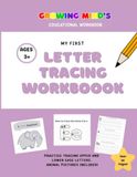 Growing Minds My First Letter Tracking Workbook
