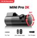 StarTech MINIPro Dashcam - 2K - WiFi - Spraakbesturing - Nachtzicht - 24-uurs parkeerbewaking - 64 GB SD-kaart