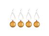 Cooee Design Boule de Noël Gris Marbre Ø5 cm Cognac