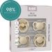 BIBS Try-it collection Fopspeen - 0-6 mnd - 4-pack - Vanilla