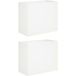Maison Exclusive - Lot de 2 pots de jardin, blanc, 60 x 30 x 40 cm