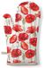 Ambiente Ovenwant Poppy all over white - 18x30cm